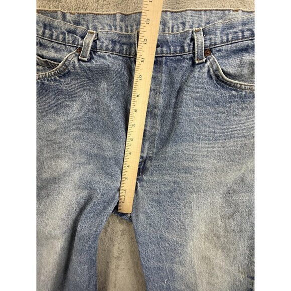 Vintage Levis 517 Jeans Mens 40x30 Blue Orange Tab Made in USA Straight Leg 90s - Picture 9 of 16